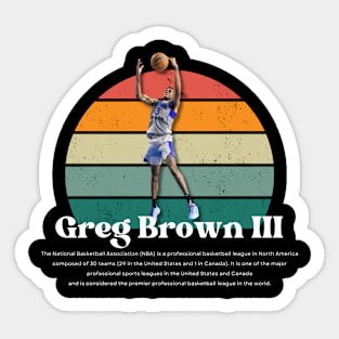 Greg Brown III Vintage V1 Sticker